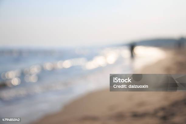 Fuzzy Beach Defocus Background Stock Photo - Download Image Now - 2015, Abstract, Adult