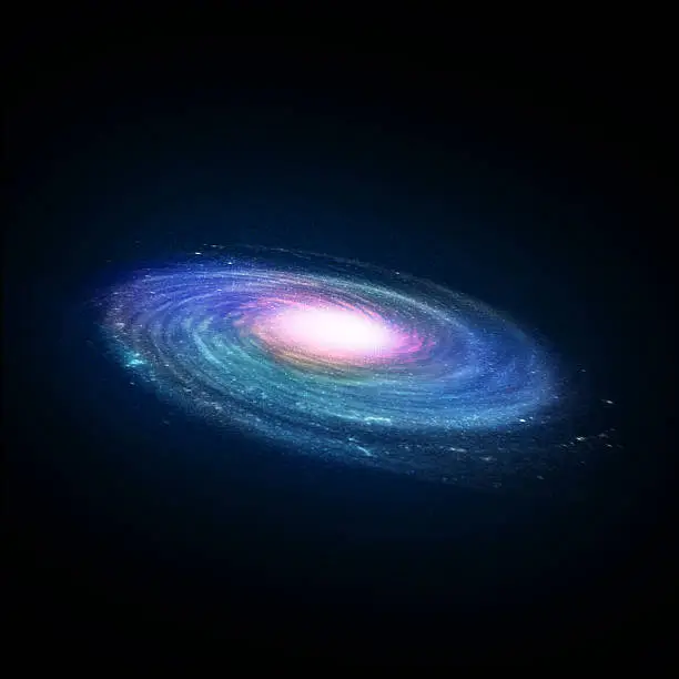 Photo of Illustration of a spiral galaxy