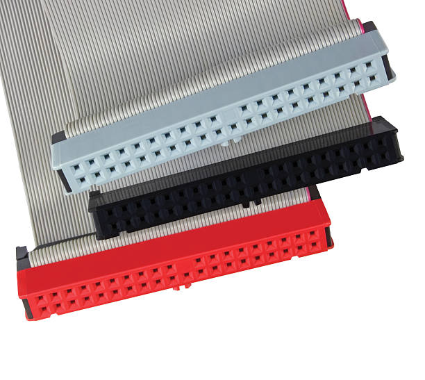 istock IDE connectors ribbon cables hdd hard drive PC computer isolated 479488329