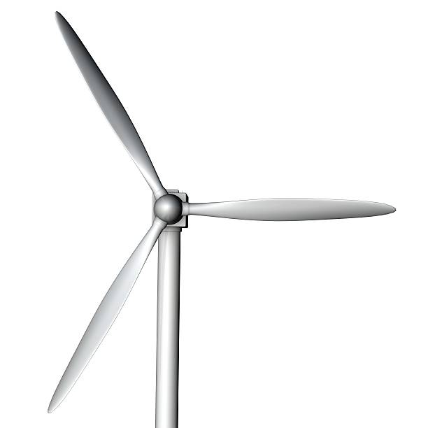 istock Wind turbine isolated on a white background 479488744
