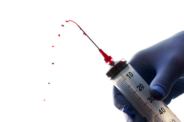 sprizzare siringa - surgical needle syringe prick injecting foto e immagini stock
