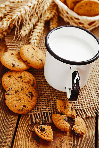 istock Cookies and mug with milk 479489432