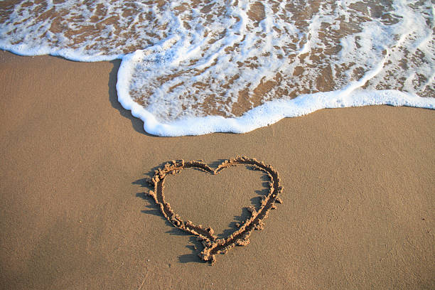 istock Heart drawn on the beach 479489660