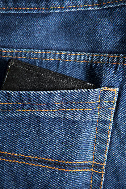 istock Denim pants with a wallet sticking out. 479490254