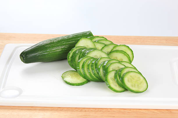 istock Sliced cucumber on a cutting board 479492930