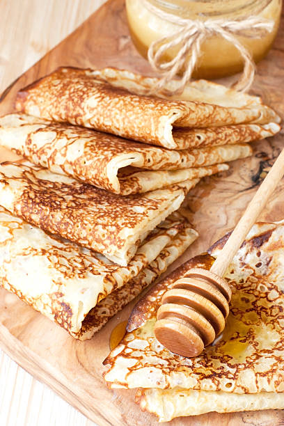 istock Fresh pancakes with sweet syrup 479493060