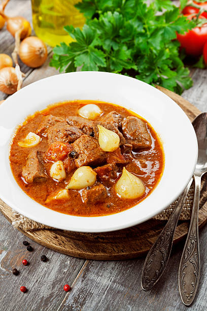 istock Stewed beef with onions and tomatoes, stifado 479494208