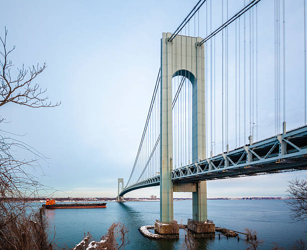 istock Commercial container ship under Verrazano-Narrows Bridge 479496617