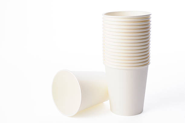 istock Isolated shot of stacked white disposable cups on white background 479496809