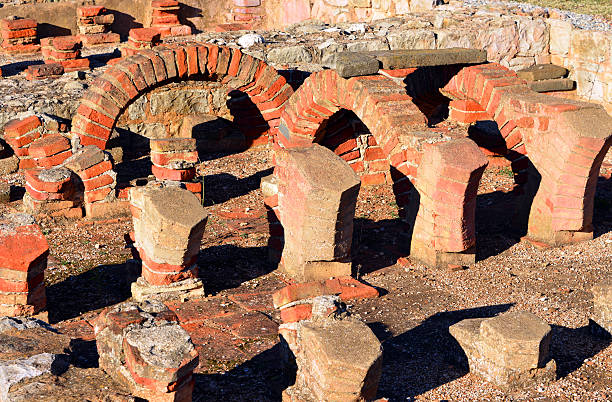 Vilamoura, Portugal: ruins of the public baths - laconicum or sudatorium - Roman ruins of Cerro da Vila - Algarve