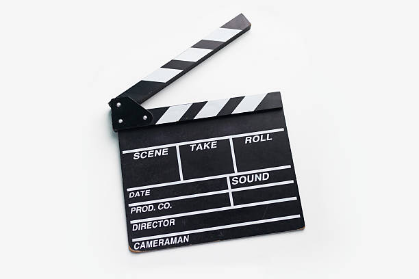 istock Studio movie clap isolated on white background 479498004