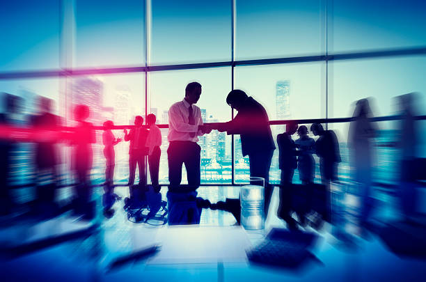 istock Silhouette People Meeting Cityscape Team Concept 479498402