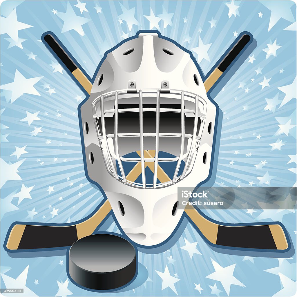 Hokej gwiazdy - Grafika wektorowa royalty-free (Hokej)