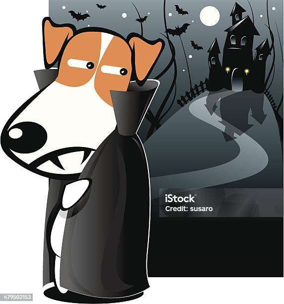Count Dogcula Stock Illustration - Download Image Now - Dog, Halloween, Castle