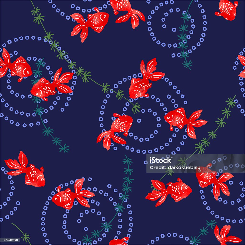 Red Fish Design Pattern Red Fish Pattern Stock Illustration - Download Image Now - 2015, Animal ...
