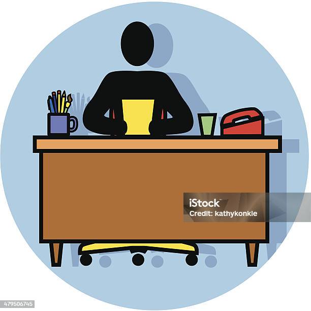 Employee Icon Stock Illustration - Download Image Now - Adult, Business, Business Person
