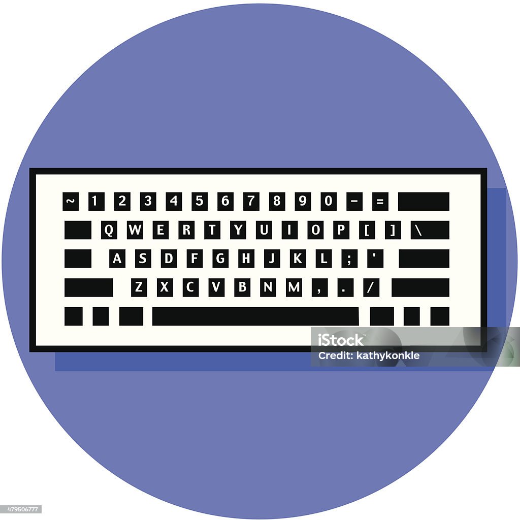 Tastatur-Symbol - Lizenzfrei Ausrüstung und Geräte Vektorgrafik
