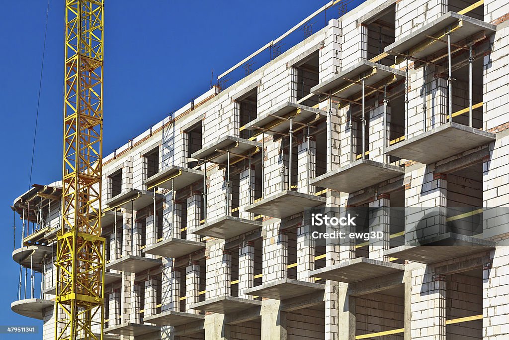 New apartment building under construction Architecture Stock Photo