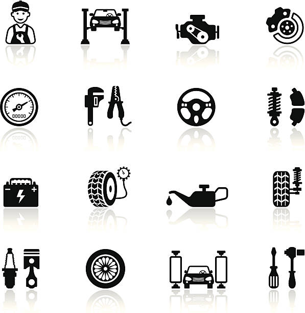 Auto Service Icon Set High Resolution JPG,CS6 AI and Illustrator EPS 10 included. Each element is named,grouped and layered separately. Very easy to edit. fuse cartoons stock illustrations