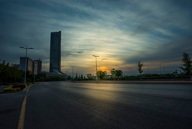 modern city's financial district