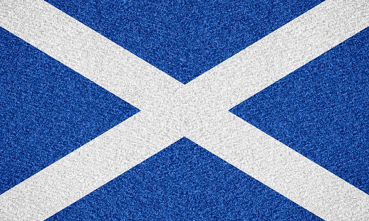 flag of Scotland or Scottish symbol on abstract background