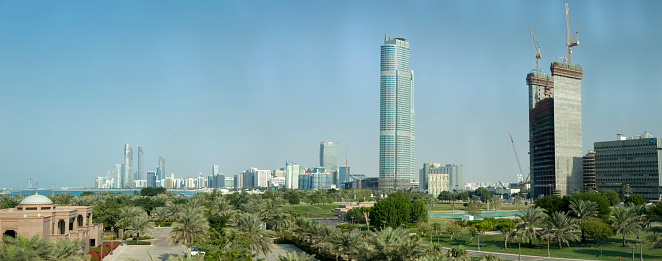 View of Abu Dhabi Skyline, United Arab Emirates