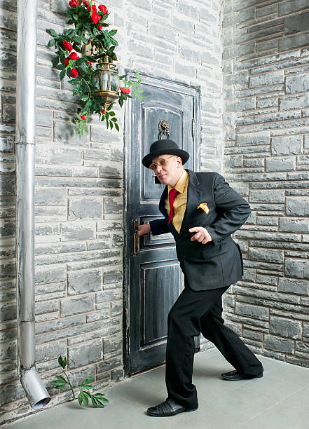 istock Cautious person near the door 479516489