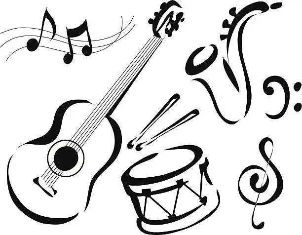 Vector illustration of Music