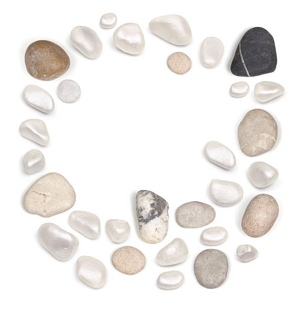 istock Frame of stones isolated on white 479518940