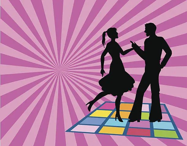 Vector illustration of Disco dance floor