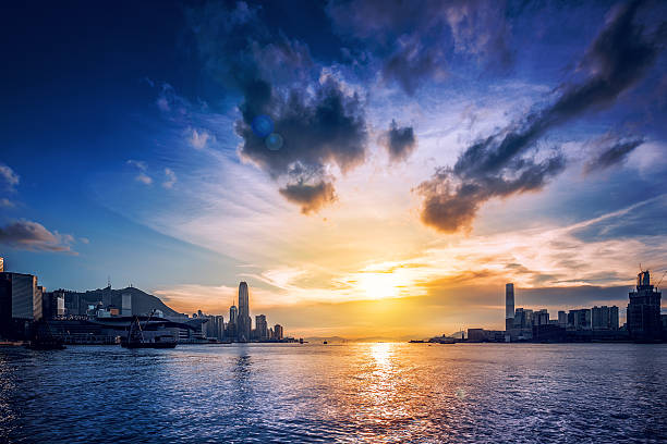 istock Hong Kong Victoria Harbor under sunset 479519620
