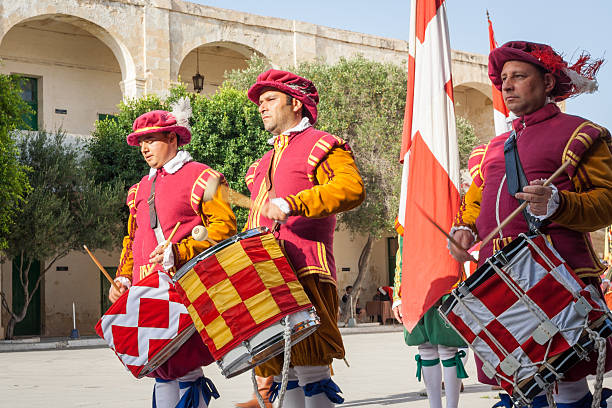 istock 16th Century Drummer Costumes at Fort Saint Elmo, Malta 479520576