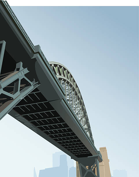 bridge - newcastle stock illustrations