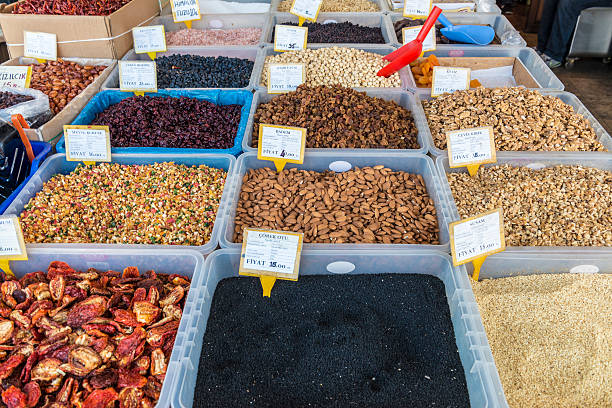 istock Nuts and spices on east market 479524102