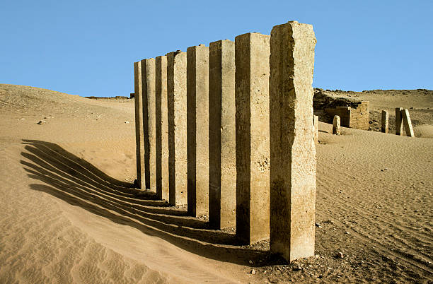 istock Five pillars of moon temple near Marib 479524338