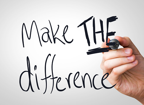 Make the difference written on the Wipe board