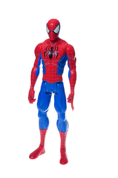 spiderman action figure - spider man stockfoto's en -beelden
