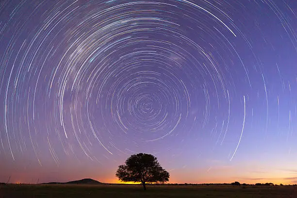 Photo of Startrails at blue hour