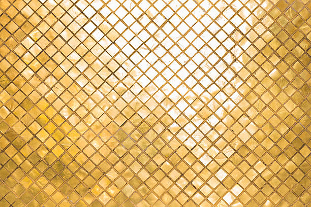 istock Golden mosaic background 479531348