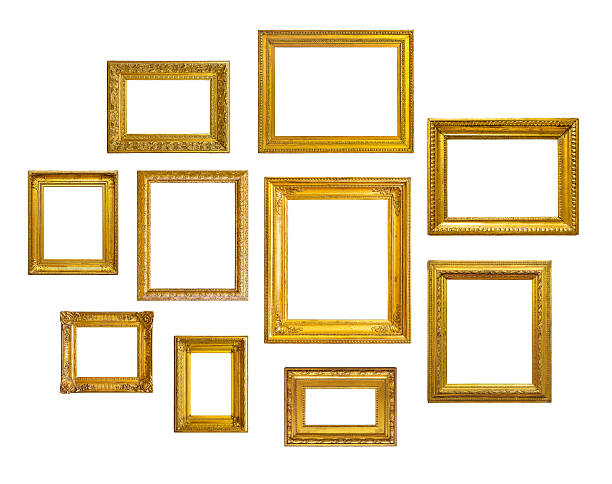 istock Set of golden vintage frame 479532550