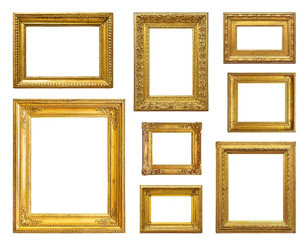 Photo of Set of golden vintage frame