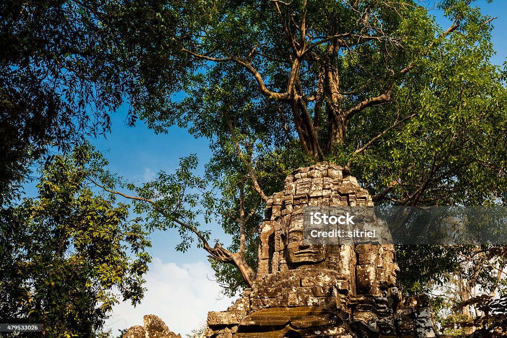 Ta som temple Angkor Cambodia Architecture of old buddhist Ta Som temple in Angkor Archeological park. Monument of Cambodia - Siem Reap 2015 Stock Photo