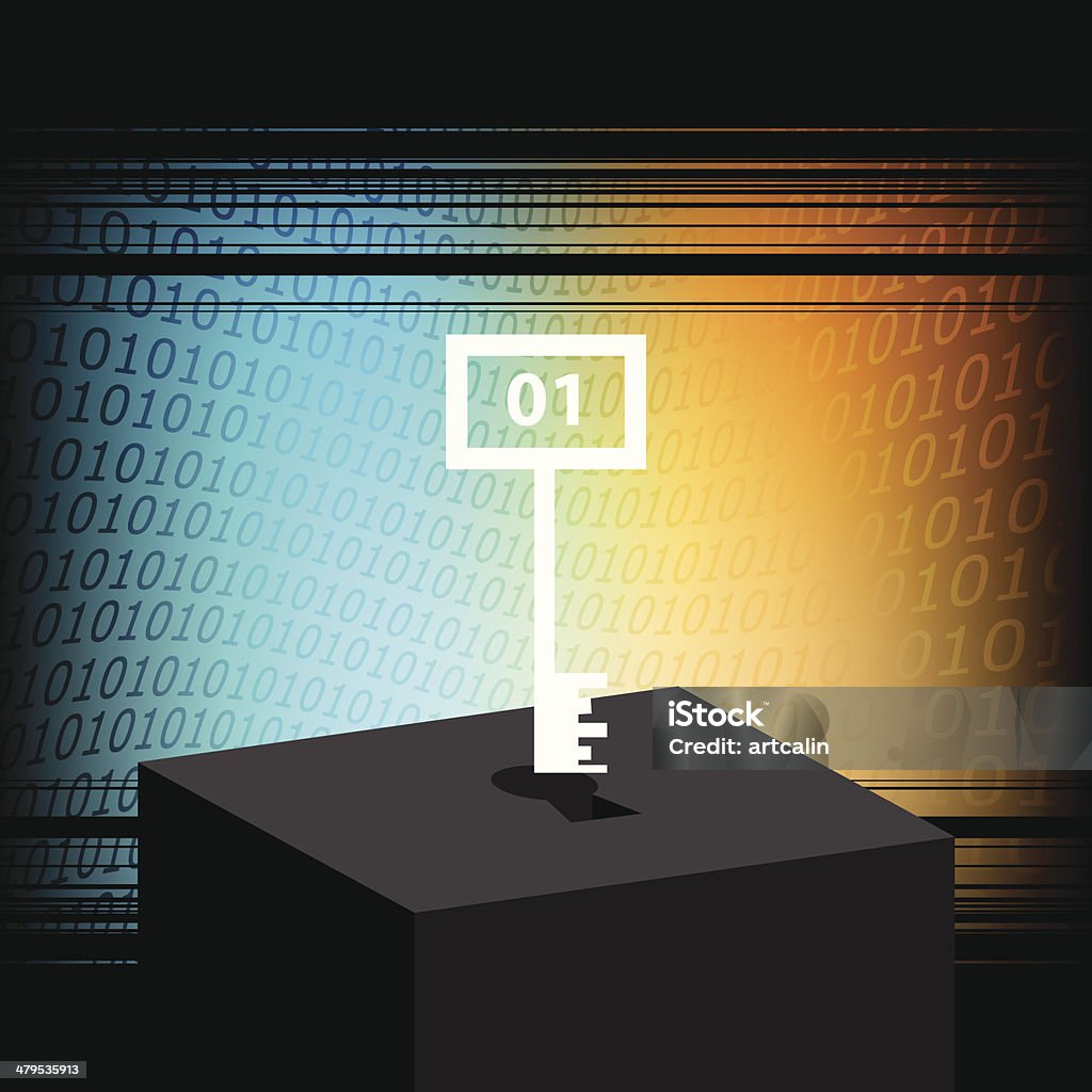 Binary Codes Key Stock Illustration - Download Image Now ...