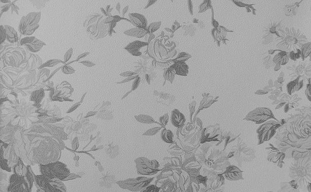 istock Retro Lace Floral Seamless Pattern Monotone Black White Fabric Background 479539144