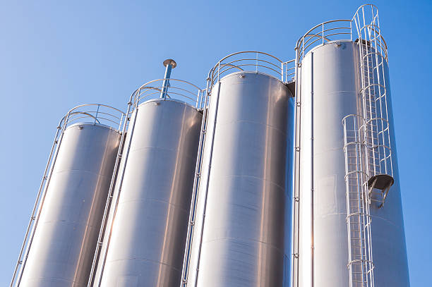 istock Chemical plant, containers 479541728