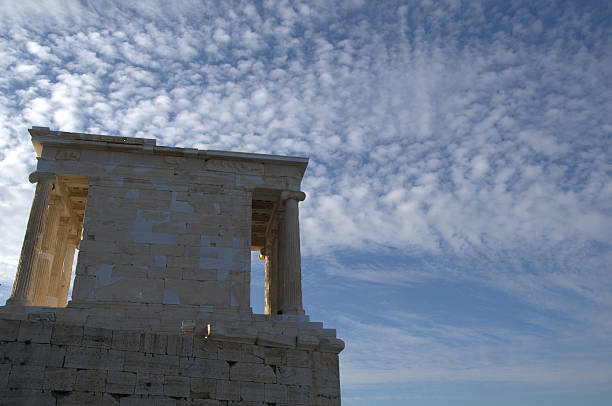 Photo of a Caryatid sculpture in the greek Acropolis of Athens