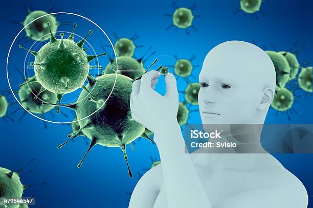 Virus And Human Stock Photo - Download Image Now - Abstract, Arrangement, Backgrounds