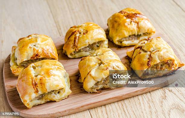 Homemade Sausage Rolls Stock Photo - Download Image Now - Savory Pie, Appetizer, Baked