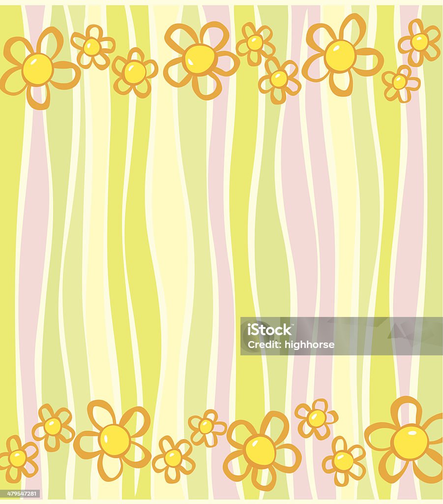 Gänseblümchen-Streifen - Lizenzfrei Blume Vektorgrafik