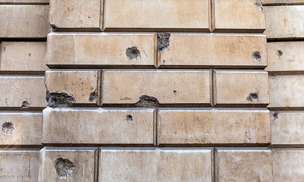 Signs of Blitz Bomb Damage in London